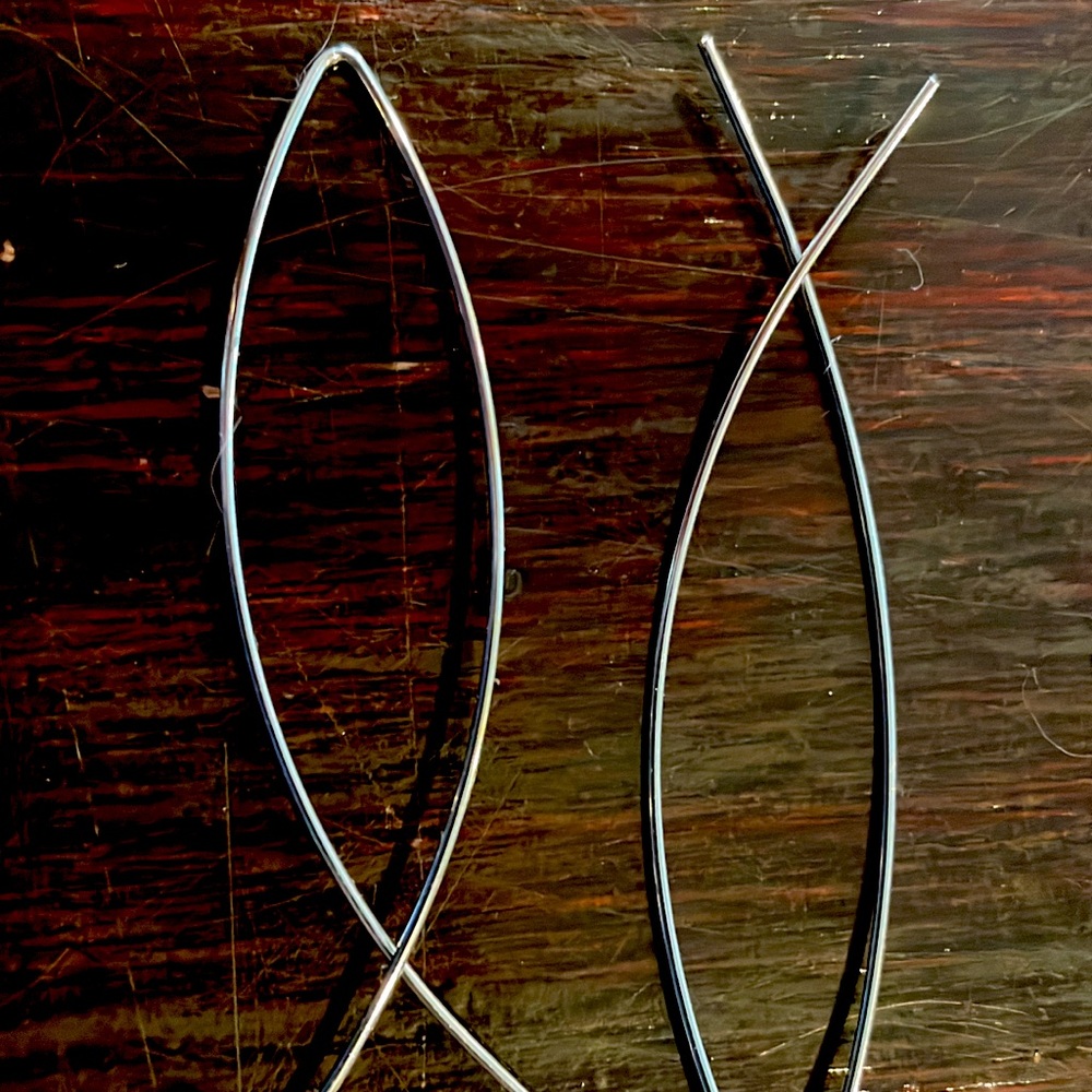 Brand new wire earrings
